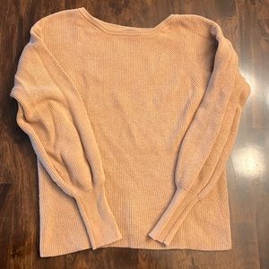 EUC Ann Taylor tan crewneck sweater, size XXS